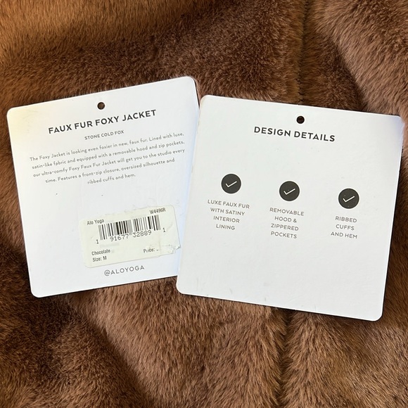 ALO faux fur foxy jacket - M - Picture 6 of 7